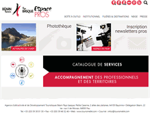 Tablet Screenshot of pro.tourisme64.com